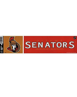 Wincraft Nhl Ottawa Senators Wcr44924513 Bumper Strip 3 X 12