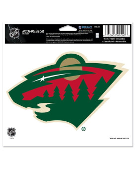 Nhl Minnesota Wild Ultra Color Decal 5X6 Team Color