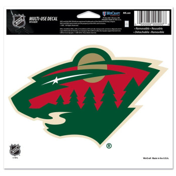 Nhl Minnesota Wild Ultra Color Decal 5X6 Team Color