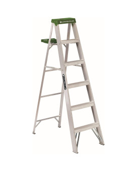 Louisville Ladder 6-Foot Aluminum Step Ladder, 225-Pound Capacity, AS4006