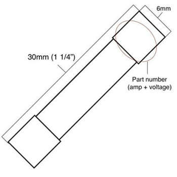 Bussmann MDL-2-1/2-R Slow Blow 250V Glass Fuse (Pack of 5)