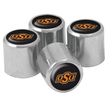 Ncaa Oklahoma State Cowboys Metal Tire Valve Stem Caps 4-Pack