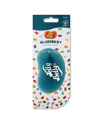 Jelly Belly Car Air Freshener - Blueberry 3D Hanging Freshener Car Scent Lasts Up To 30 Days, Air Freshener Car, Home Or Office Genuine Jelly Belly Car Air Fresheners For Women, Men And Kids