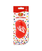 Jelly Belly 15210 Car Air Freshener - Very Cherry 3D Hanging Freshener, Scent Lasts Up To 30 Days, Car, Home Or Office, Genuine Fresheners For Women, Men And Kids, Small