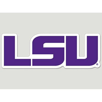 Ncaa Louisiana State University 91460010 Perfect Cut Color Decal, 8 X 8, Black