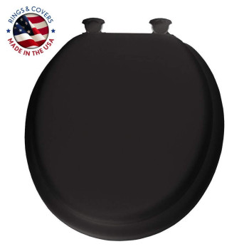 Mayfair 13EC 047 Toilet Seat, 1 Pack Round, Black