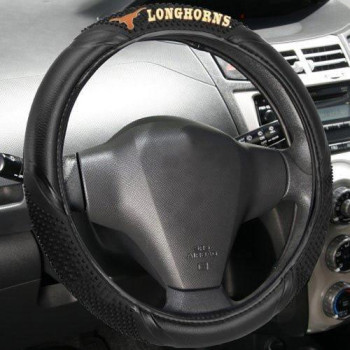 Fremont Die Ncaa Texas Longhorns Massage Grip Steering Wheel Cover Fits Most 14 To 15 Steering Wheels Blackteam Colors