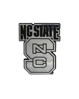 Fanmats 60364 Nc State Wolfpack Molded Chrome Plastic Emblem