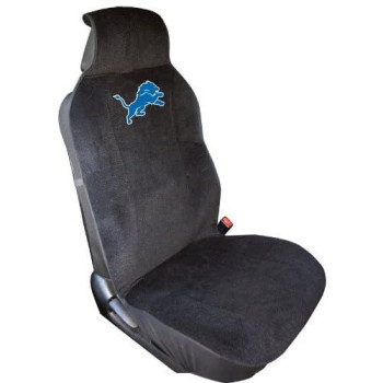 Fremont Die Nfl Detroit Lions Car Seat Cover, Standard, Black/Team Colors