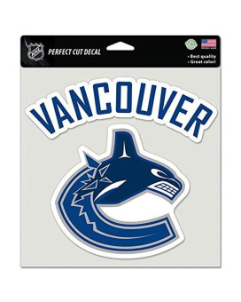 Wincraft Nhl Vancouver Canucks 90046010 Perfect Cut Color Decal 8 X 8 Black