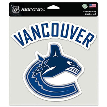 Wincraft Nhl Vancouver Canucks 90046010 Perfect Cut Color Decal 8 X 8 Black