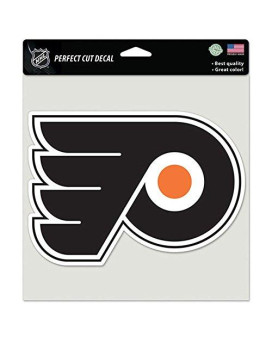 Wincraft Nhl Philadelphia Flyers 85641010 Perfect Cut Color Decal, 8 X 8, Black