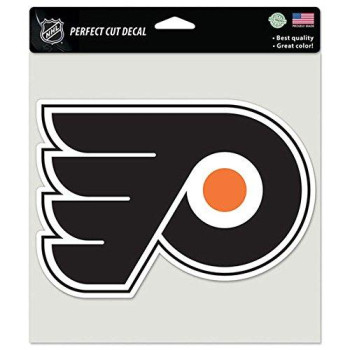 Wincraft Nhl Philadelphia Flyers 85641010 Perfect Cut Color Decal, 8 X 8, Black