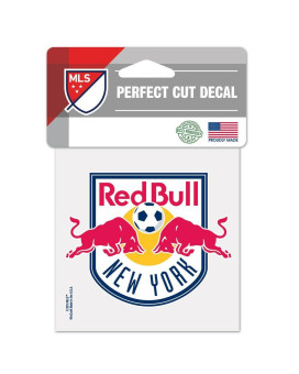 Soccer New York Red Bulls Perfect Cut Color Decal 4 X 4