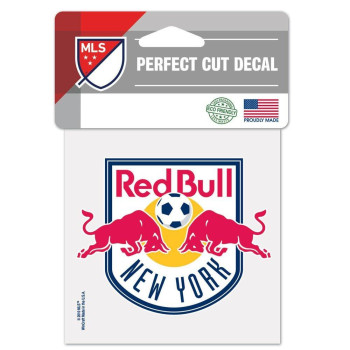 Soccer New York Red Bulls Perfect Cut Color Decal 4 X 4