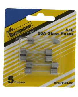 Bussman BP/SFE-20 RP 20 Amp Fuses 5 Count