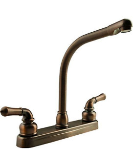 Dura Faucet Df-Pk210C-Orb Hi-Rise Rv Kitchen Sink Faucet With Classical Levers (Oil Rubbed Bronze)