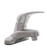 Dura Faucet DF-PL100-SN RV Single Lever Bathroom Faucet (Brushed Satin Nickel Plating Over ABS Plastic)