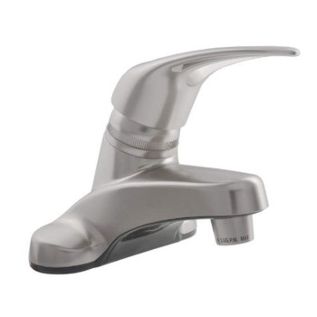 Dura Faucet DF-PL100-SN RV Single Lever Bathroom Faucet (Brushed Satin Nickel Plating Over ABS Plastic)