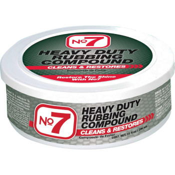 No7 Heavy Duty Rubbing Compound - Case Of 12 X 10 Fl Oz - Cleans And Restores - Removes Deep Scratches And Stains - Restores Shine To Dull Finishes