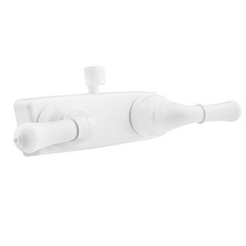 Dura Faucet (Df-Sa100C-Wt Rv/Motorhome Shower Faucet Valve Diverter With Easy Turn Handles (White)