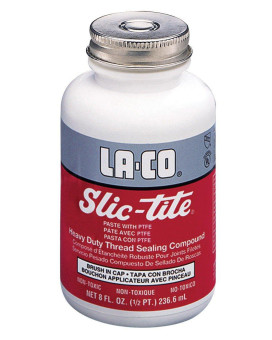 La-Co 42015 Slic-Tite Premium Thread Sealant Paste With Ptfe, -50 To 500 Degree F Temperature, 5 Gal