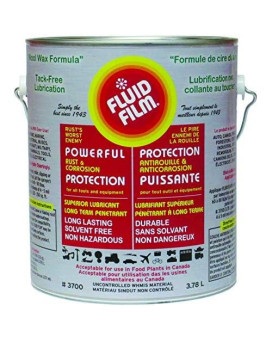 Fluid Film 1 Gallon Can Rust Inhibitor Rust Prevention Anti Corrosion Anti Rust Coating Undercoating Underbody Rust Proofing Corrosion Protection For Truck Snow Blower Mower Car Semi Tractor Bus