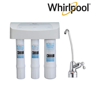 Whirlpool WHEMBF Replacement Filter Set Fits WHAMBS5 & WHEMB40 Filtration Systems | Extra Long Life | Easy to Replace UltraEase Filter Cartridges | 1 Set, Single Unit, White