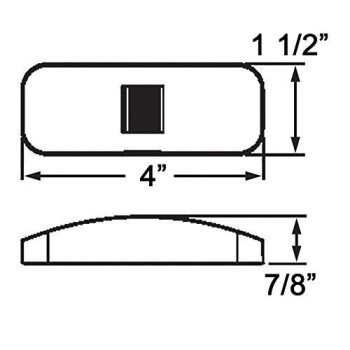 Optronics A-44Rbp Red Replacement Lens For Rectangular Marker/Clearance Lights