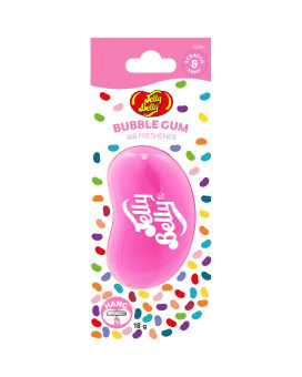 Jelly Belly Car Air Freshener - Bubble Gum 3D Hanging Freshener Car Scent Lasts Up To 30 Days, Air Freshener Car, Home Or Office Genuine Jelly Belly Car Air Fresheners For Women, Men And Kids