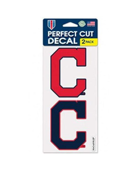 Mlb Cleveland Indians 2-Piece Die-Cut Decal, 4 X 8