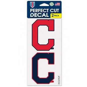 Mlb Cleveland Indians 2-Piece Die-Cut Decal, 4 X 8