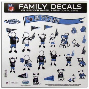 Nfl Siskiyou Sports Fan Shop Tennesee Titans Family Decal Set Large One Size Team Color