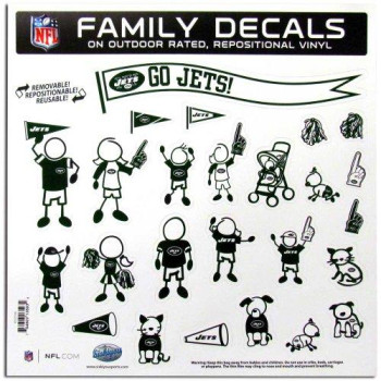 Nfl Siskiyou Sports Fan Shop New York Jets Family Decal Set Large One Size Team Color