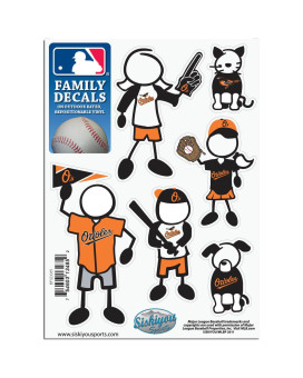 Mlb Baltimore Orioles Small Family Decal Set