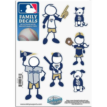 Mlb San Diego Padres Small Family Decal Set