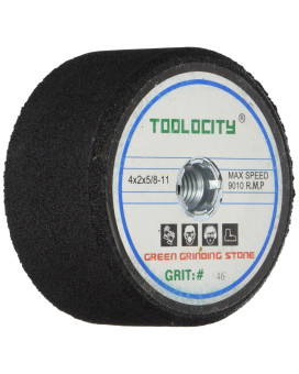 Toolocity GSB0046G 4-Inch Green Grinding Stone 46 Grit with 5/8-11 Thread