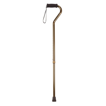 Drive Medical Foam Grip Offset Handle Walking Cane, Bronze, 28.5" to 38.5" (RTL10307)