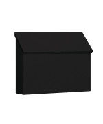 Salsbury Industries 4610BLK, Black Traditional Mailbox, Standard, Horizontal Style