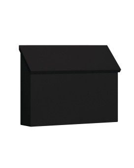 Salsbury Industries 4610BLK, Black Traditional Mailbox, Standard, Horizontal Style