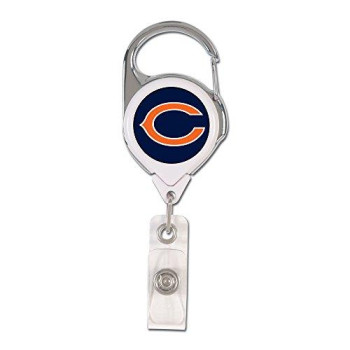 Wincraft Nfl Chicago Bears Retractable Premium Badge Holder, Team Color, One Size