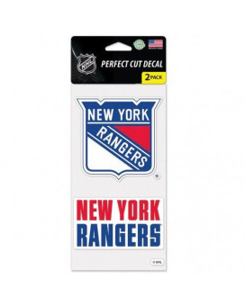 Wincraft Nhl New York Rangers Perfect Cut Decal (Set Of 2) 4 X 4