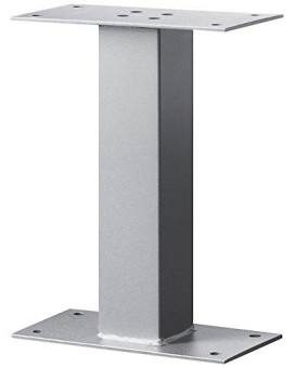 Salsbury Industries 4395SLV Standard Pedestal, Silver, 16 in. H