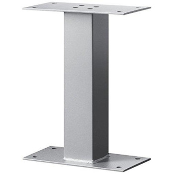 Salsbury Industries 4395SLV Standard Pedestal, Silver, 16 in. H