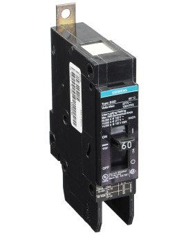 Siemens BQD160 60-Amp Single Pole 277V AC / 125V DC 14KAIC Bolt in Breaker