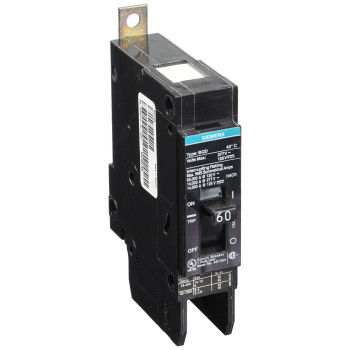 Siemens BQD160 60-Amp Single Pole 277V AC / 125V DC 14KAIC Bolt in Breaker