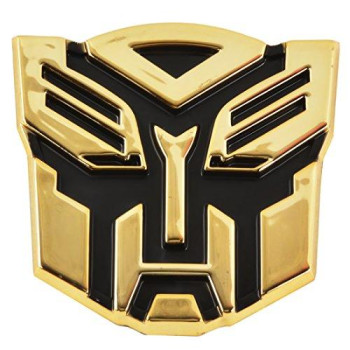 Transforming Auto Robot Auto Emblem - [Gold][3 1/4 Tall]