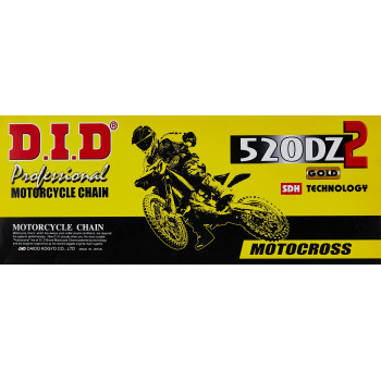 Did (520Dz-120) Gold 120 Link High Performance Dz2 Series Non-O-Ring Chain With Connecting Link