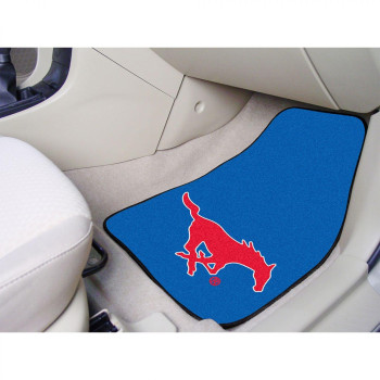 Fanmats Southern Methodist University 2-Pc Carpet Car Mat Set17X27