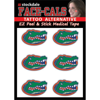 Wincraft Ncaa Florida Gators Face Tattoos Team Colors One Size